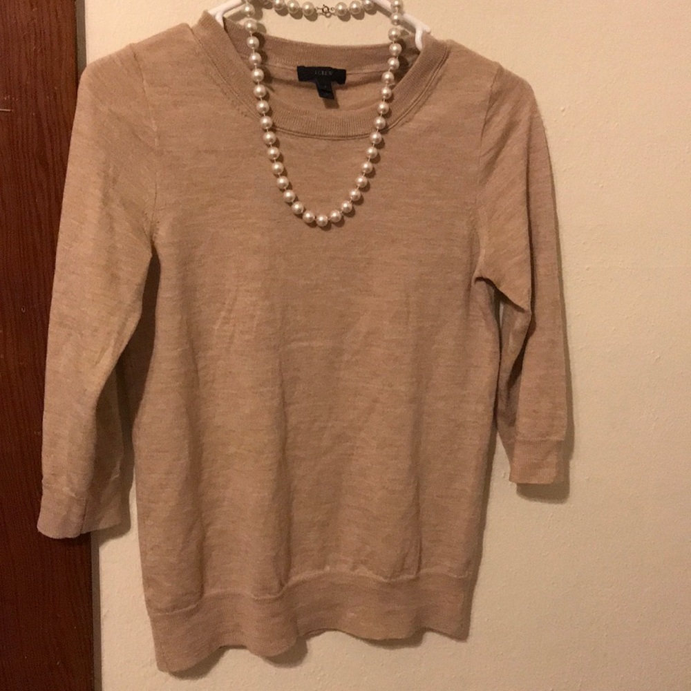 J. Crew Merino Wool Oatmeal Sweater